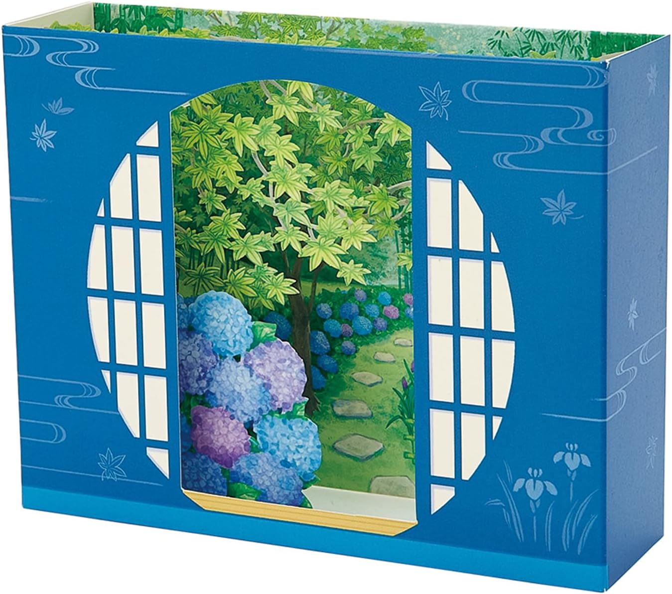 Sanrio JES 19-5 484431 Message Card Greeting Card Early Summer Round Window Hydrangea Garden