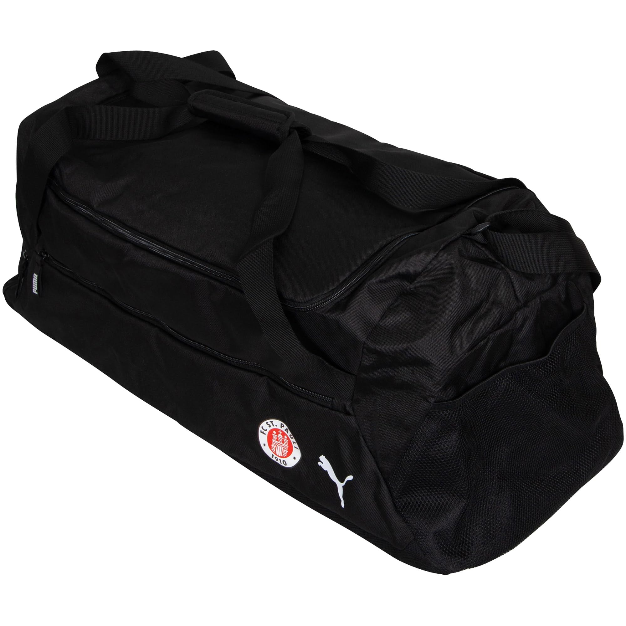 FC St. Pauli Sporttasche – Offizieller Fanartikel – Schwarze Tasche mit Vereinslogo, Bodenfach & 70 L Stauraum