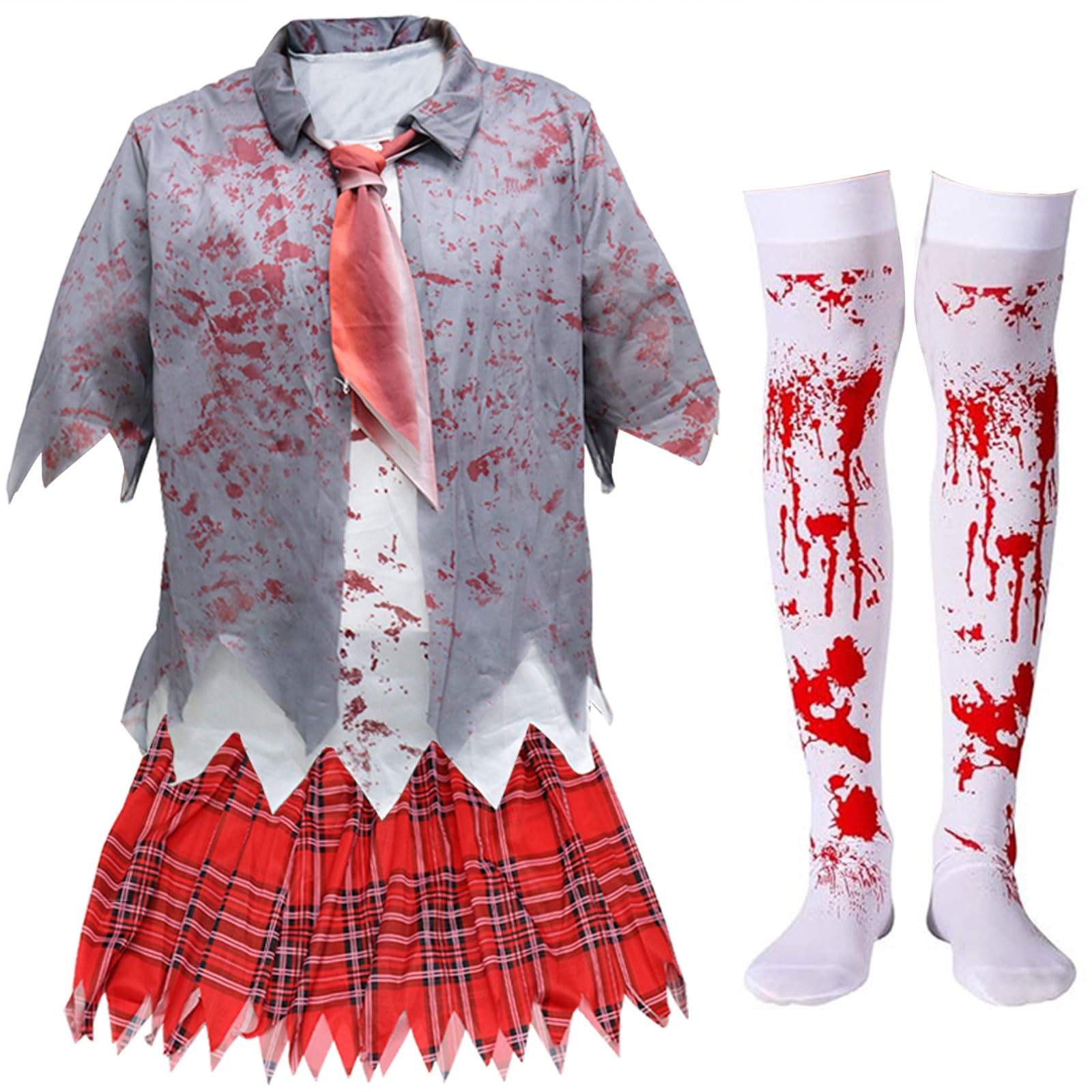 Disfraz Zombie Niño, Disfraz Colegiala Zombie, Disfraz De Zombie Niño, Disfraz Halloween Niña, Disfraz De Colegiala Zombie, Disfraz De Zombie Sorpresa Aterradora, Para Eventos, Disfraces, Carnaval