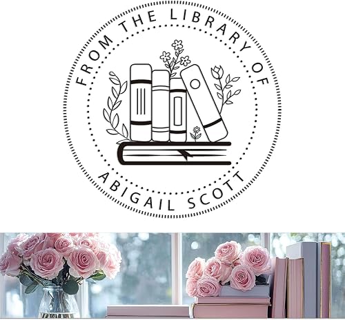 Book Embosser Personalized Floral & Book Series – 20 Botanical