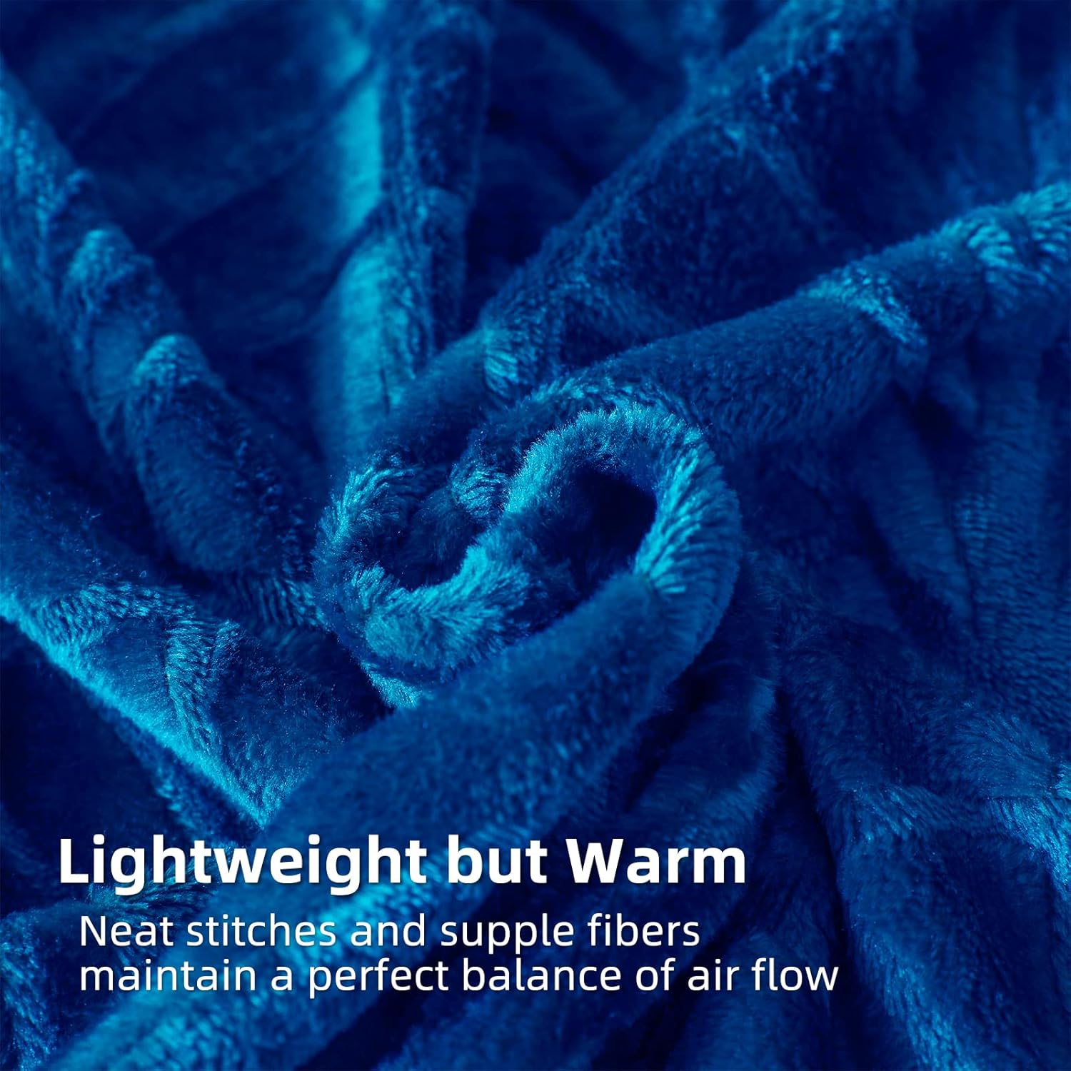 Whale Flotilla Flannel Fleece Throw Blanket for Couch, Soft Fluffy Velvet Sofa Blanket with Decorative Vintage Pattern for All Season, Warm and Lightweight, 50x60 Inch, Royal Blue - Image 8