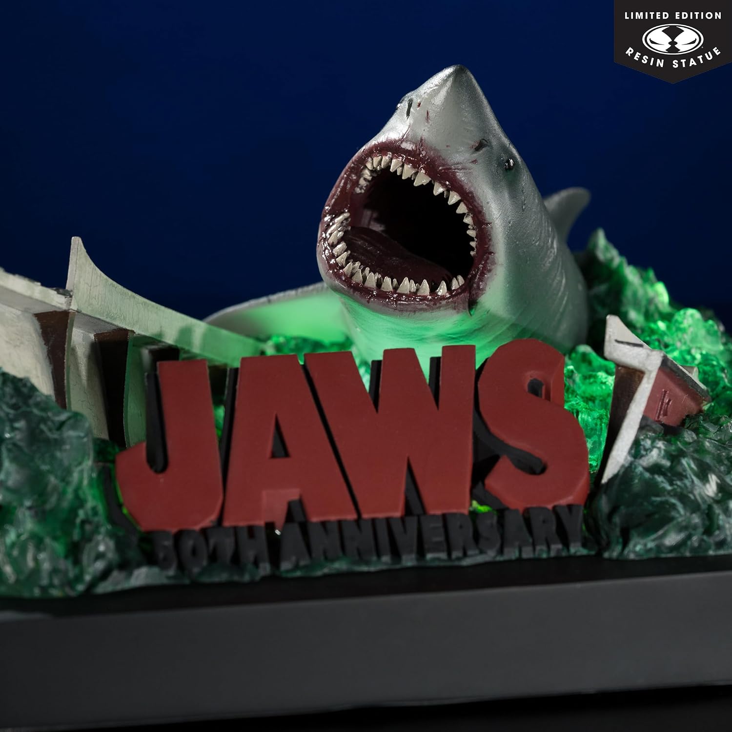 McFarlane Toys- Jaws (50th Anniversary) 1:48th Scale Resin Statue with Light Up Base