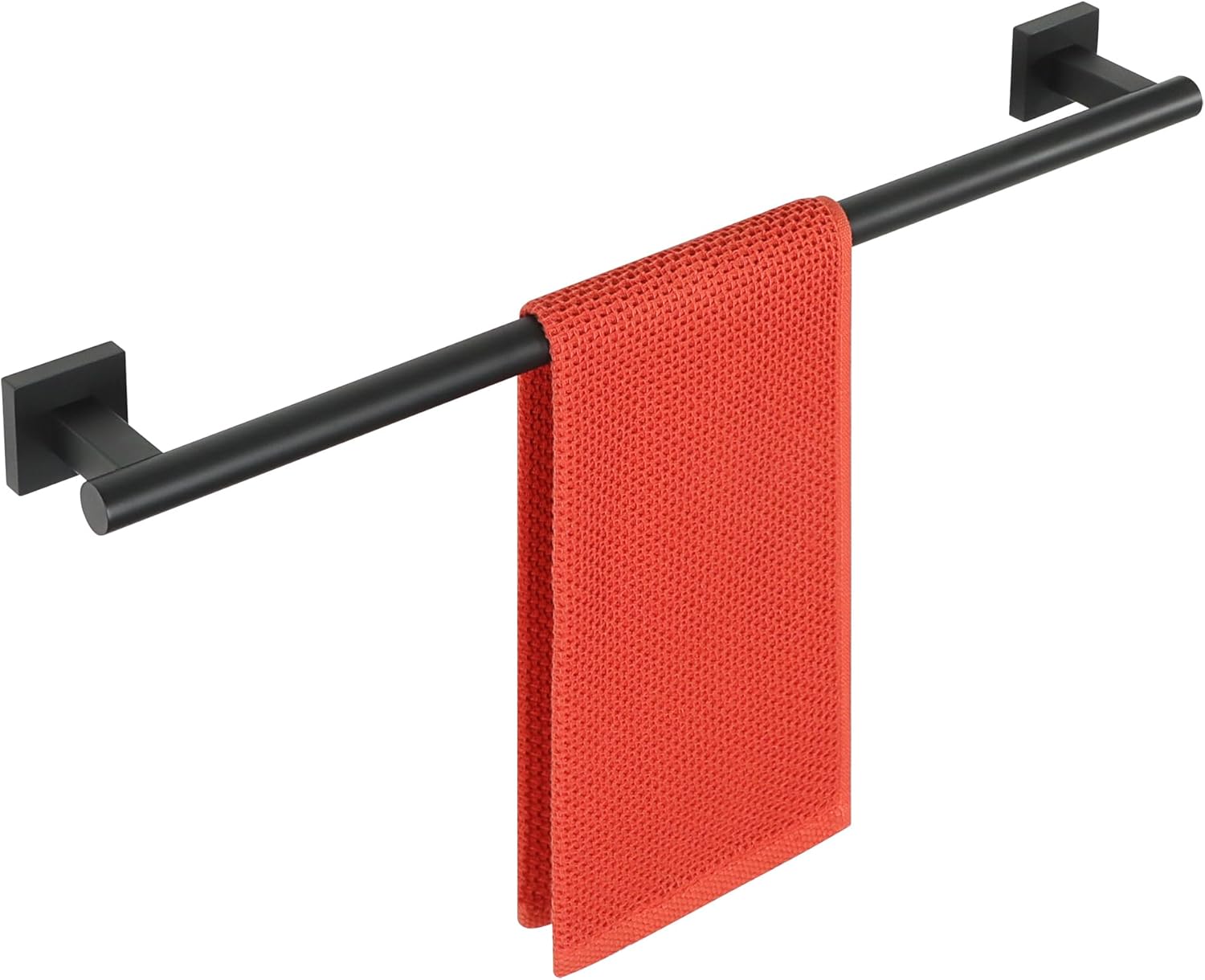 Alise Bathroom Towel Bar, 24 Inch Towel Racks for Bathroom, SUS304 Stainless Steel Hand Towel Holder Heavy Duty Towel Rack Wall Mounted Matte Black Towel Bar