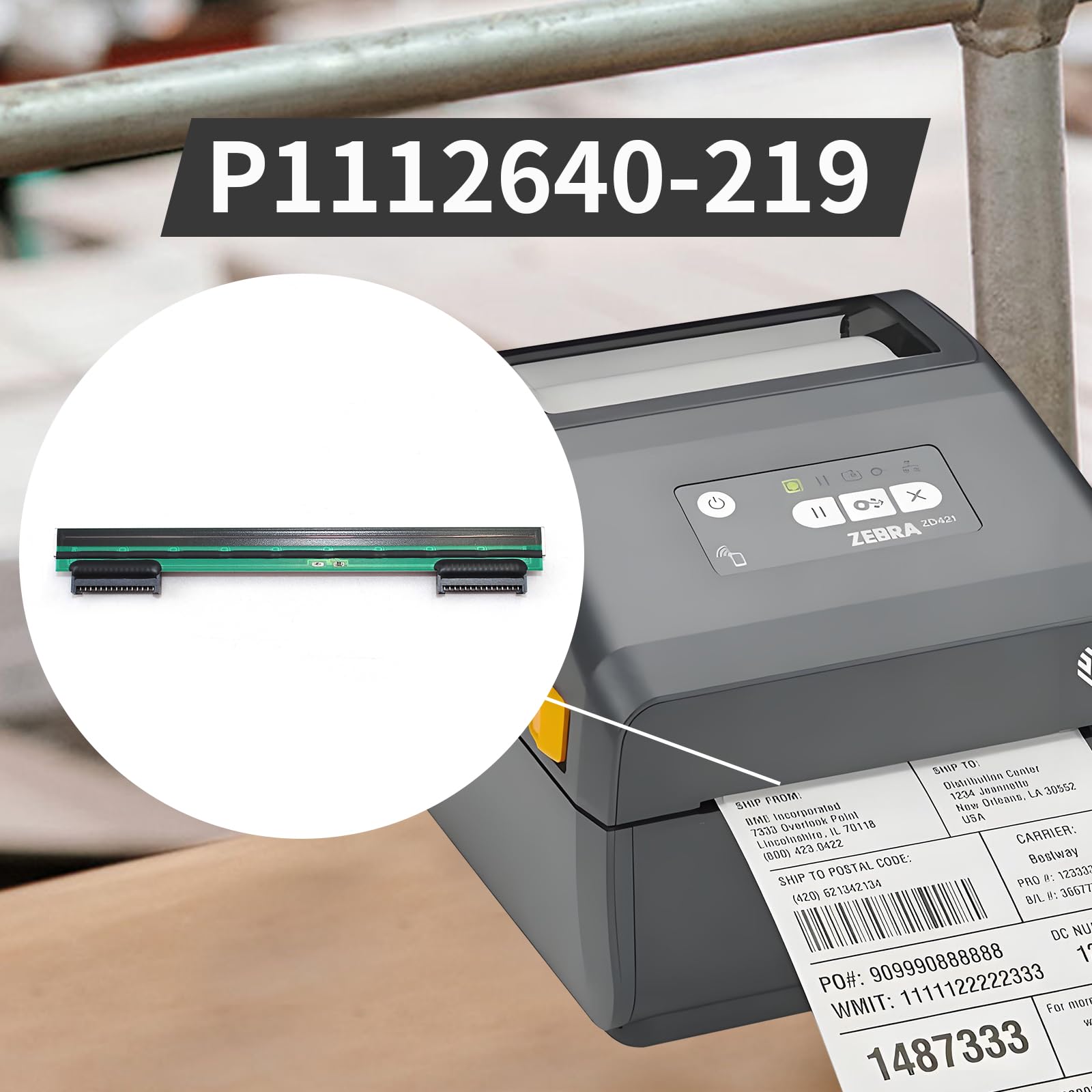 Tête D'impression Zebra P1112640-219 Pour ZD421, 300dpi, Occasion