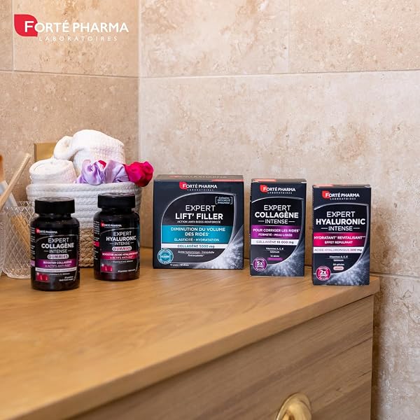 Forté Pharma - Expert Collagène Intense Gummies | Complément Alimentaire Anti-âge contre les signes de Vieillissement | Collagène, Vitamines C E, Sélénium | Fermeté de la Peau | 30 gummies, 2-4/jour - 5