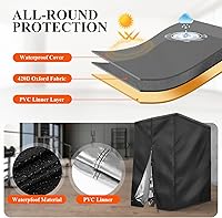 Vista 4 de Cubierta de estación de dominadas, cubierta a prueba de polvo para estación de dominadas/estación de barra de inmersión para exteriores, estante