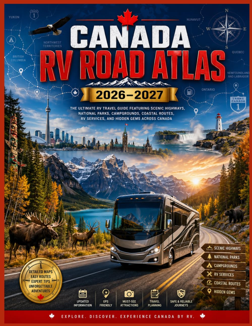 canada Rv road atlas 2026-2027: Reliable Maps and Practical Advice for Every RV Adventure Including Campground Planning, Road Conditions, and Travel Safety Information
