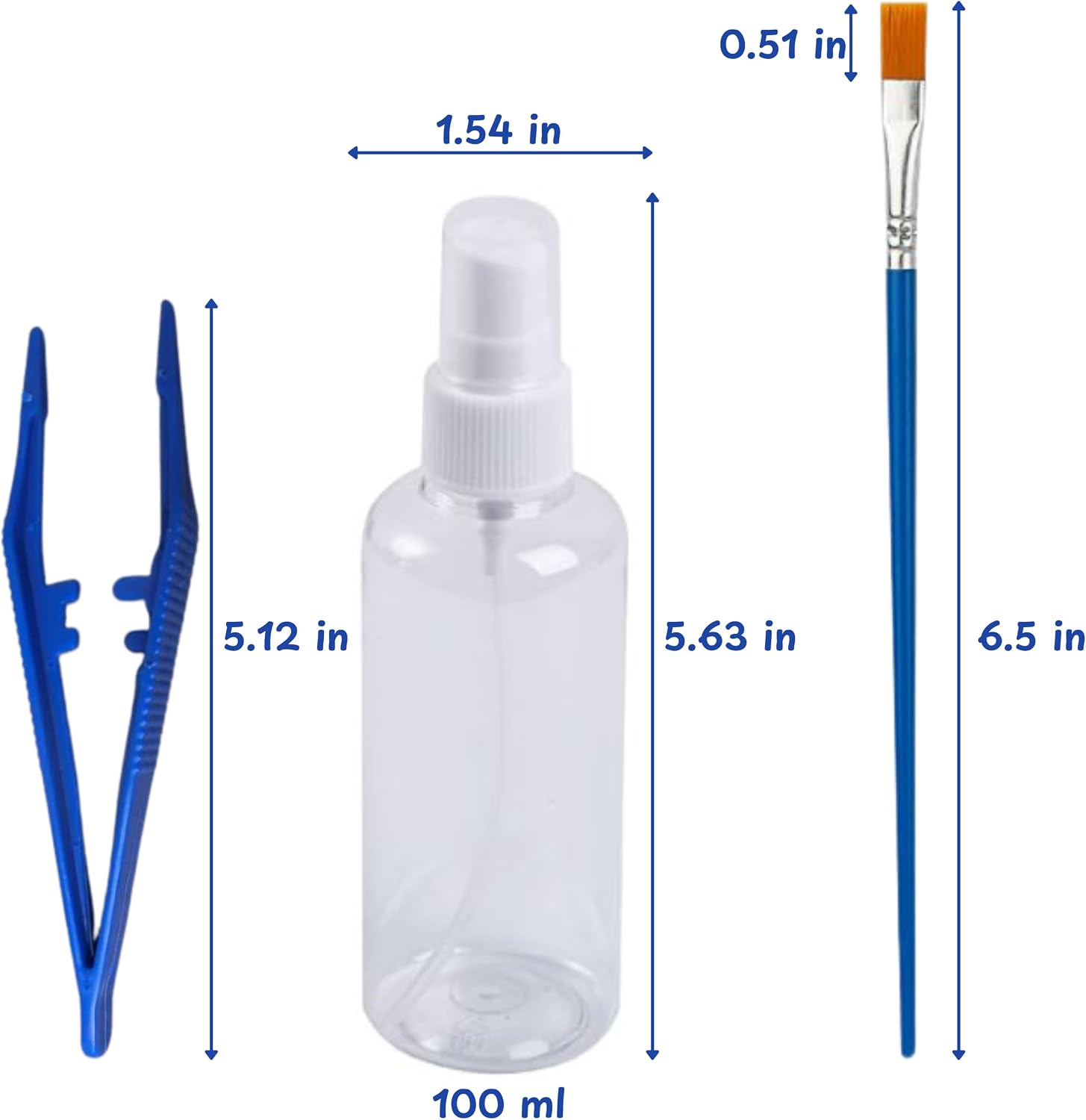 Jumping Spider Enclosure Starter Kit, Tarantula Enclosure Kit, Jumping Spider Accessories, Snail Terrarium Kit, Moss Growing Tool Set, Mini Plant Grow Tool, Reptile Tank Supplies for Habitat (Blue, S) image 2