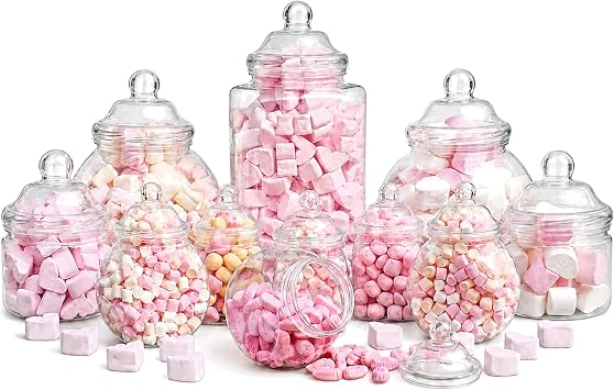 Plastic Jar Party Pack-12 Assorted Jars
