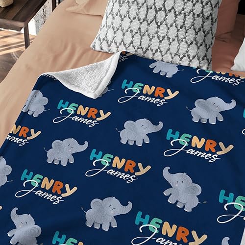 Miniatura 99 de Mantas de bebé personalizadas para niños, manta de bebé de elefante, manta de elefante bebé, manta de bebé personalizada, manta de bebé azul, mantas