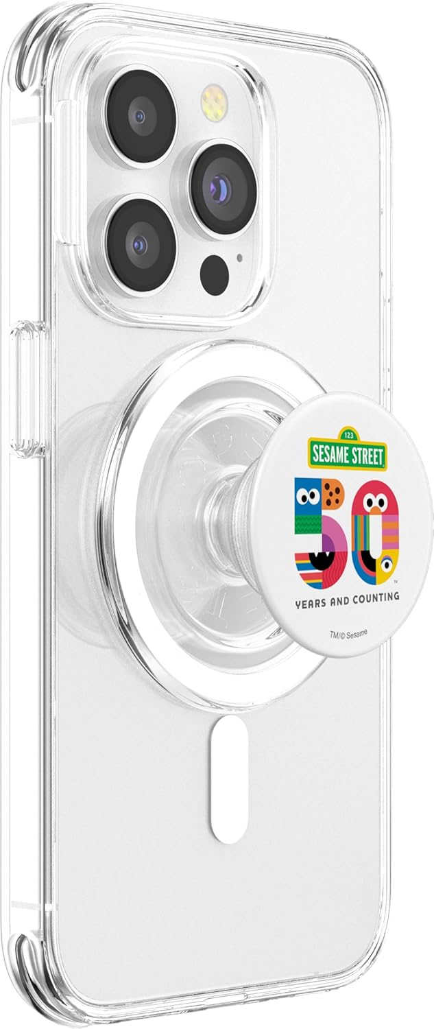 Sesame Street 50th Anniversary Logo PopSockets MagSafe PopGrip for iPhone