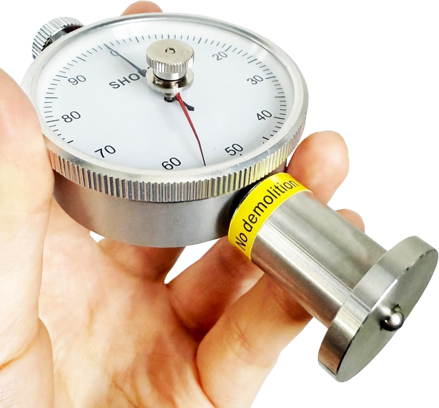 Double Needle Shore C Durometer Shore C Hardness Tester with Measure Range 10 to 90 HC Resolution 1 HC for Foam Sponge Rubber Plastic Vesicant Meterial Microporous Material Etc