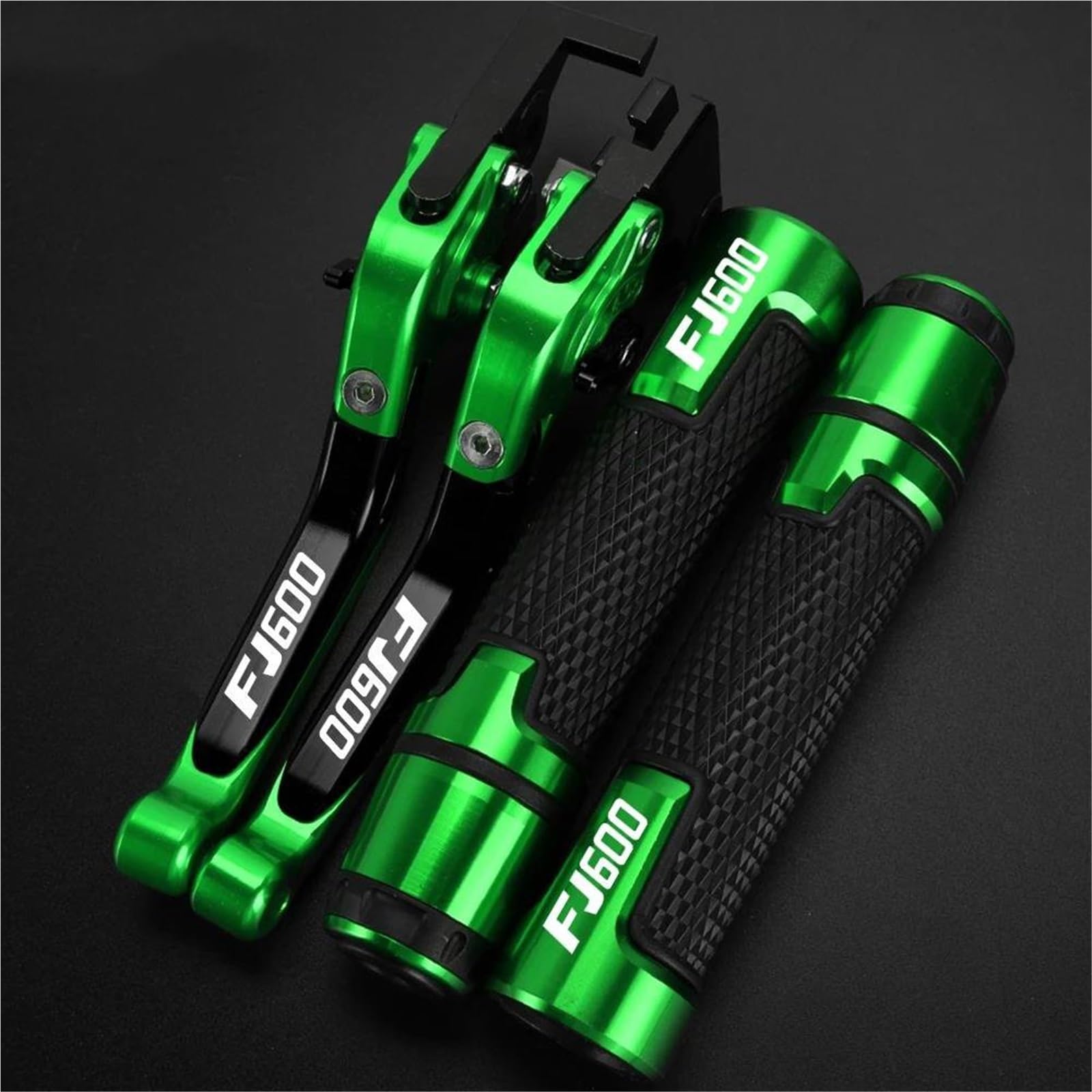 GQUIKGW Replace Pivot Clutch Levers Control Handles Motorcycle Parts Brake Lever Adjustable 7/8" 22MM for Y-AMAHA FJ 600 FJ-600 FJ600 1986-1998(Green 1)