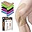 PreCut Kinesiology Tape for Knees, 12 PCS Waterproof KTQUICK Knee Tape for Knee Pain Relief Pre Cut, Original Cotton Athletic Knee Tape, Waterproof & Hypoallergenic Latex-Free for Sports (Beige)