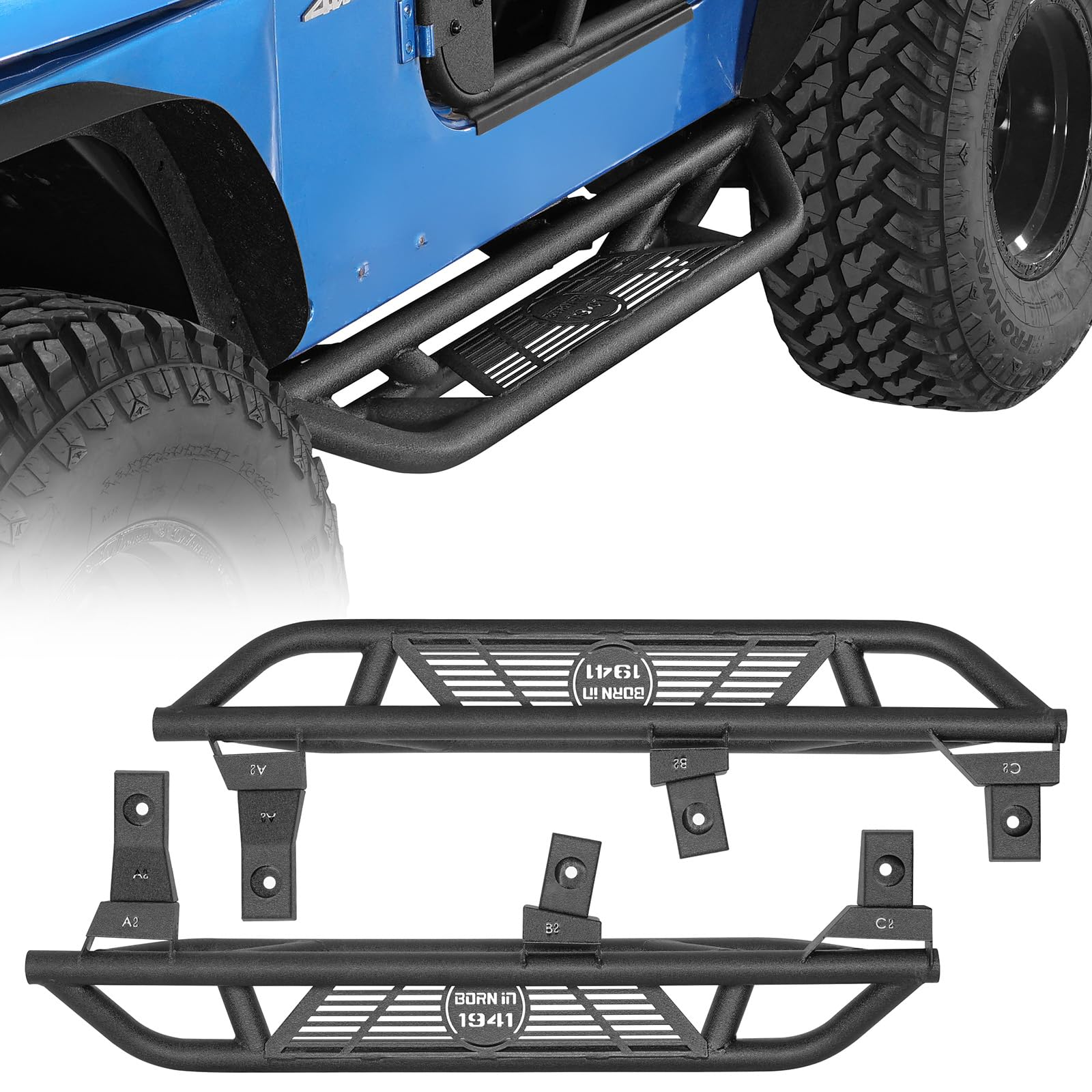 Amazon.com: Hooke Road TJ Running Boards, 5.27