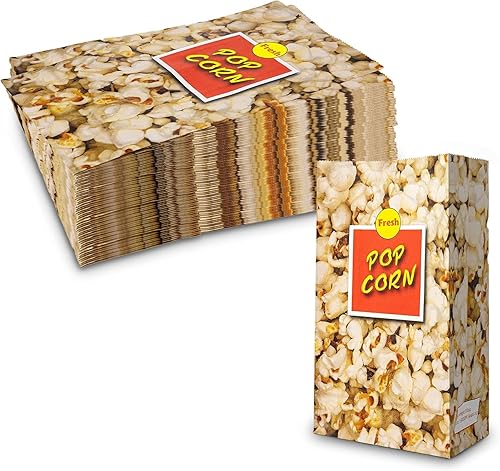 Miniatura 10 de MT Products Bolsas pequeñas para palomitas de maíz para fiestas, 1.5 onzas (paquete de 50), soportes de papel para palomitas de maíz con parte