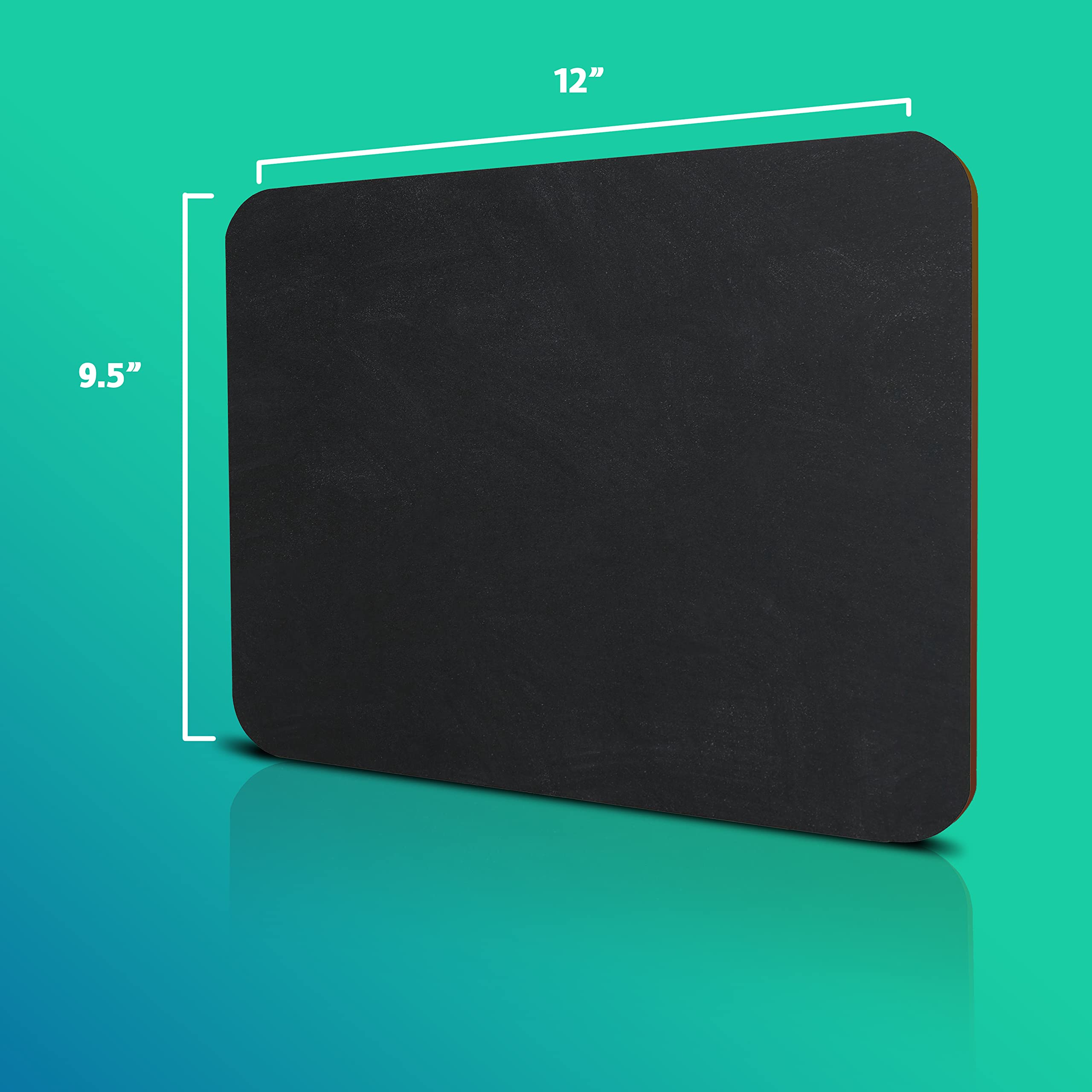 Flipside Products Pizarra negra de 9.5 x 12 pulgadas, paquete de 12 unidades