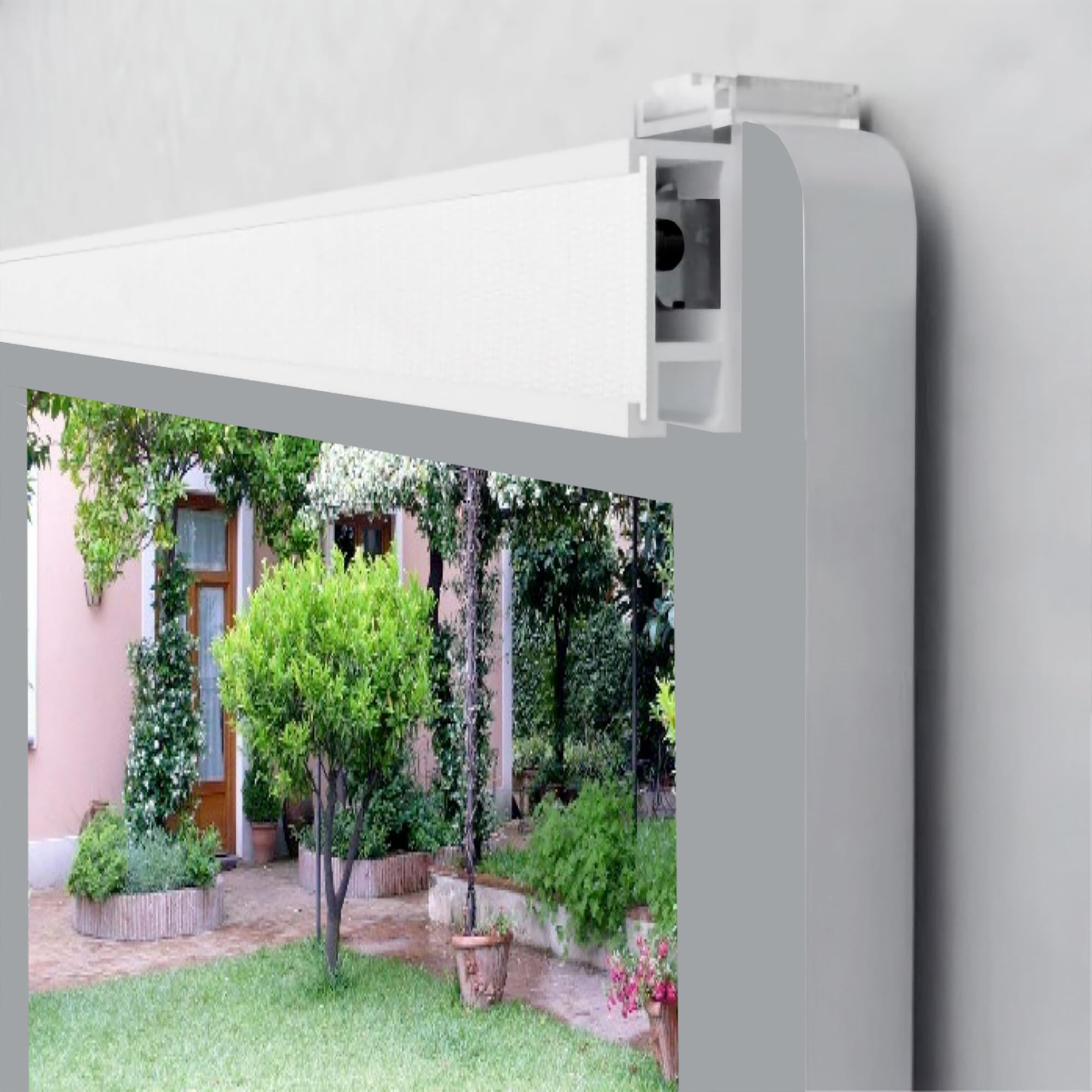 Agganci regolabili per Barre con strappo Supporto bastoni NO FORO Binari tenda a pannello o tenda a vetro finestra Gancini per tende a pacchetto senza forare infisso (1 Coppia da 15 a 26mm)
