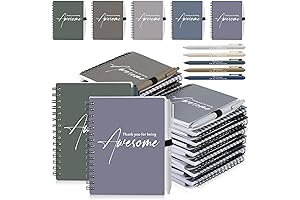 Honoson Christmas Appreciation Gifts In Bulk: 30 Sets of Spiral Notebooks with Pens