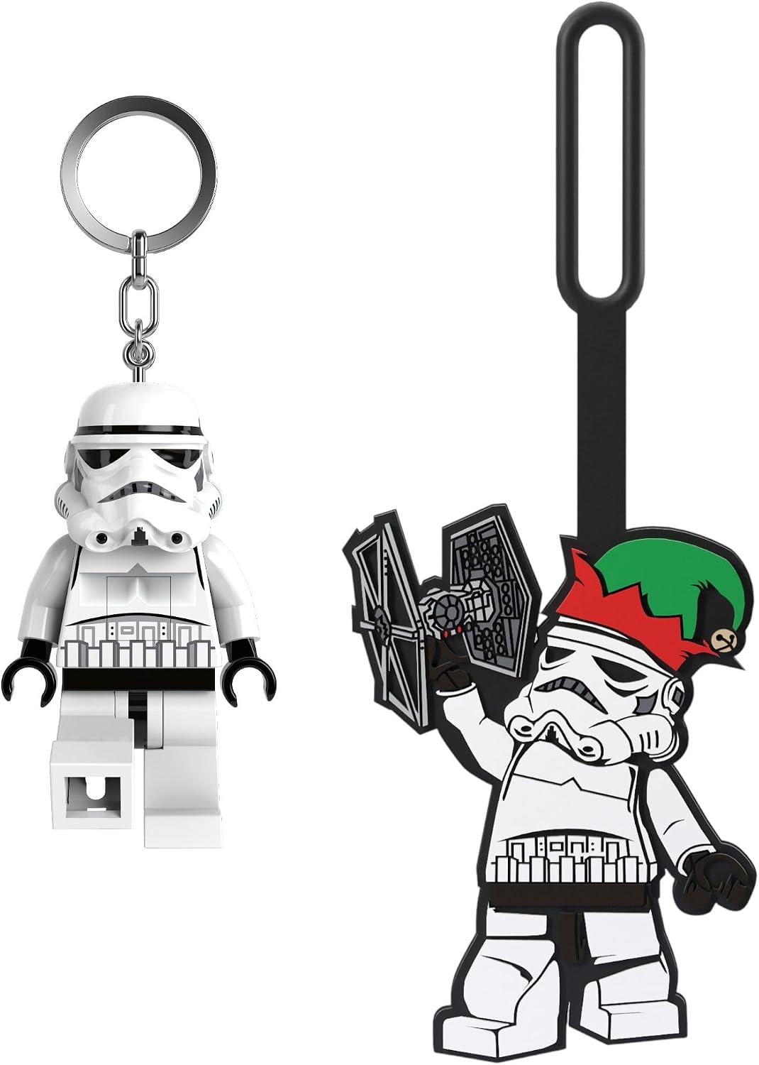 LEGO Star Wars Stormtrooper Key Light & Holiday Bag Tag Bundle