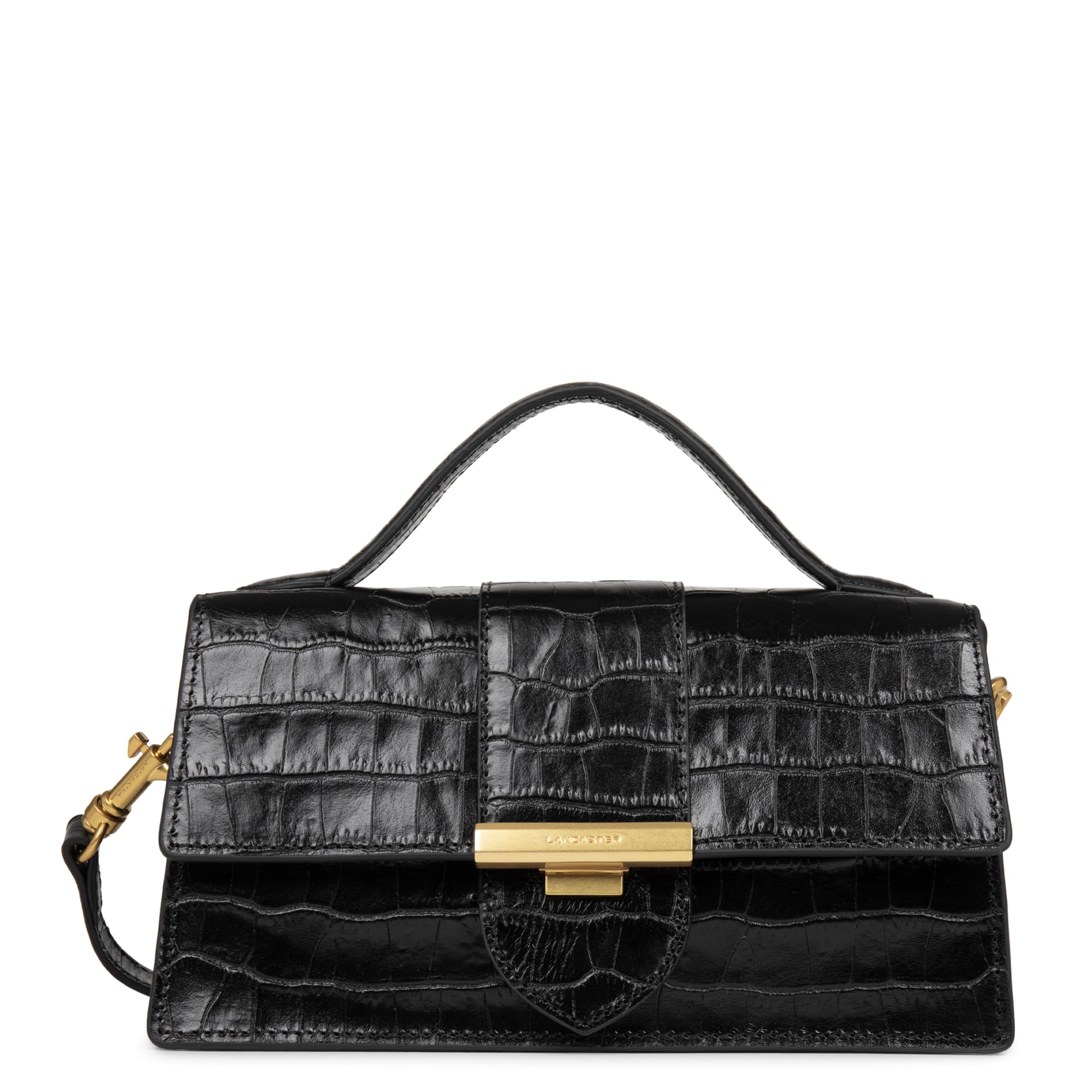 LANCASTER Sac a main Ref 61670 Noir 24 * 13 * 7 cm - N