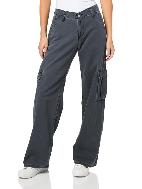 Levi's Women's Superlow Loose Cargo Pants, (New) Meteorite Pigment, 30 Regular by Levi's - Used condition - US$33.60