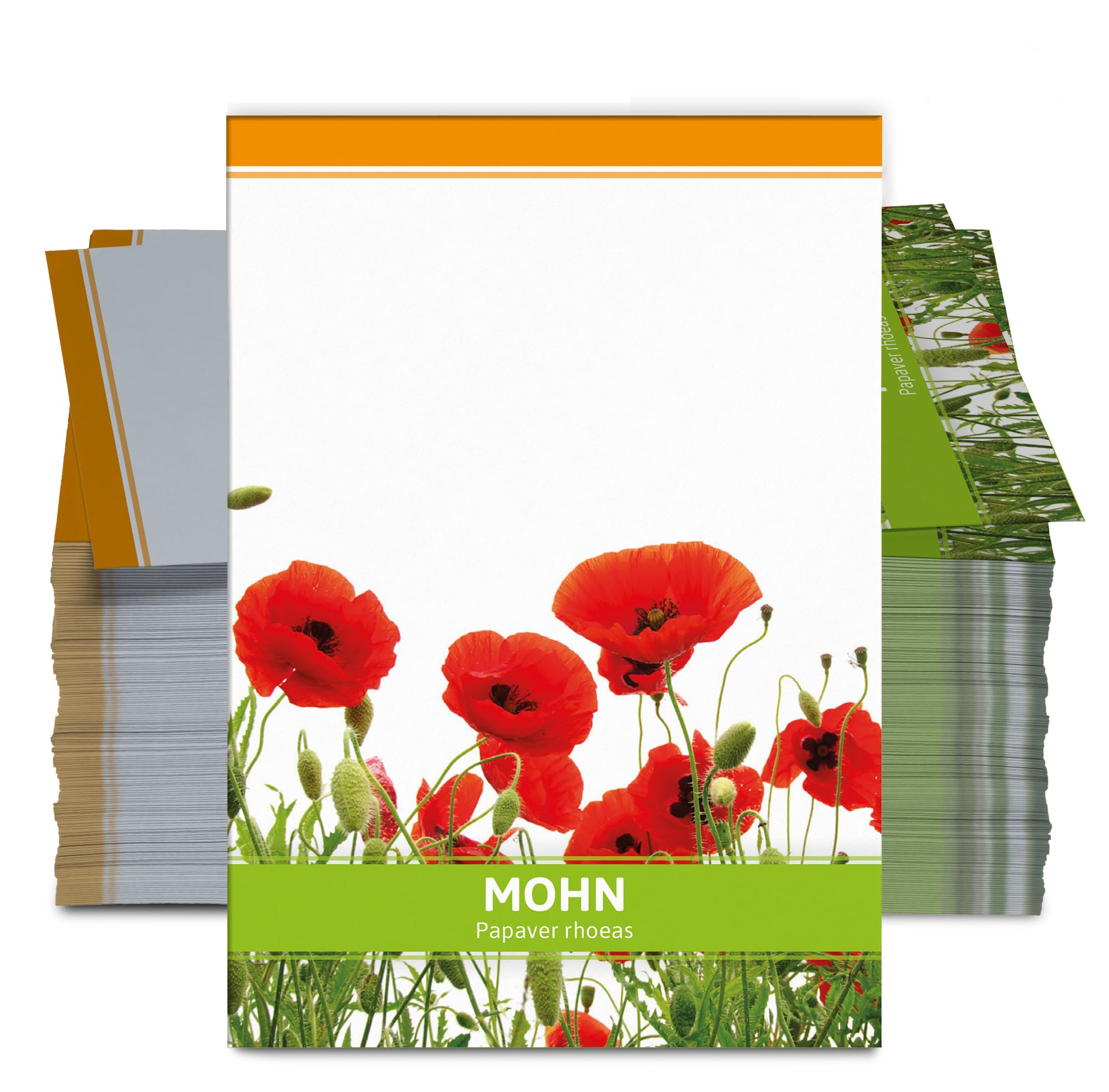 FLORTUS Mohnsamen als Gastgeschenke (100 Stück) | Blumensamen als Dankeschön Geschenke, Mitgebsel & Werbegeschenke | Wildblumensamen bienenfreundlich