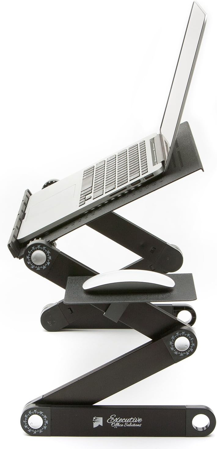 Flash Deals - 60% OFF Executive Office Solutions Portable Adjustable Vented Laptop Desk/Stand/Table Notebook MacBook Ergonomic TV Bed Lap Stand Up Sitting with Pad Side Mount - Black (X3) One-Day Sale: Up to 50% Off Executive Office Solutions Portable Adjustable Vented Laptop Desk/Stand/Table Notebook MacBook Ergonomic TV Bed Lap Stand Up Sitting with Pad Side Mount - Black (X3)