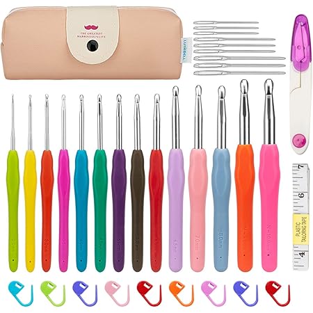 Aiguilles à Crochet Set Aiguilles à Tricoter Crochet à Tricoter