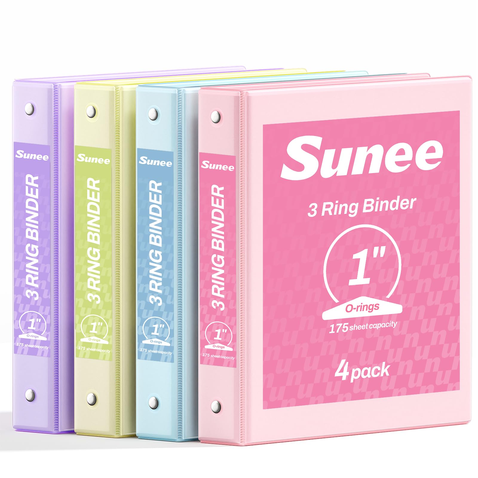 SUNEE 1" Pastel 4-Pack