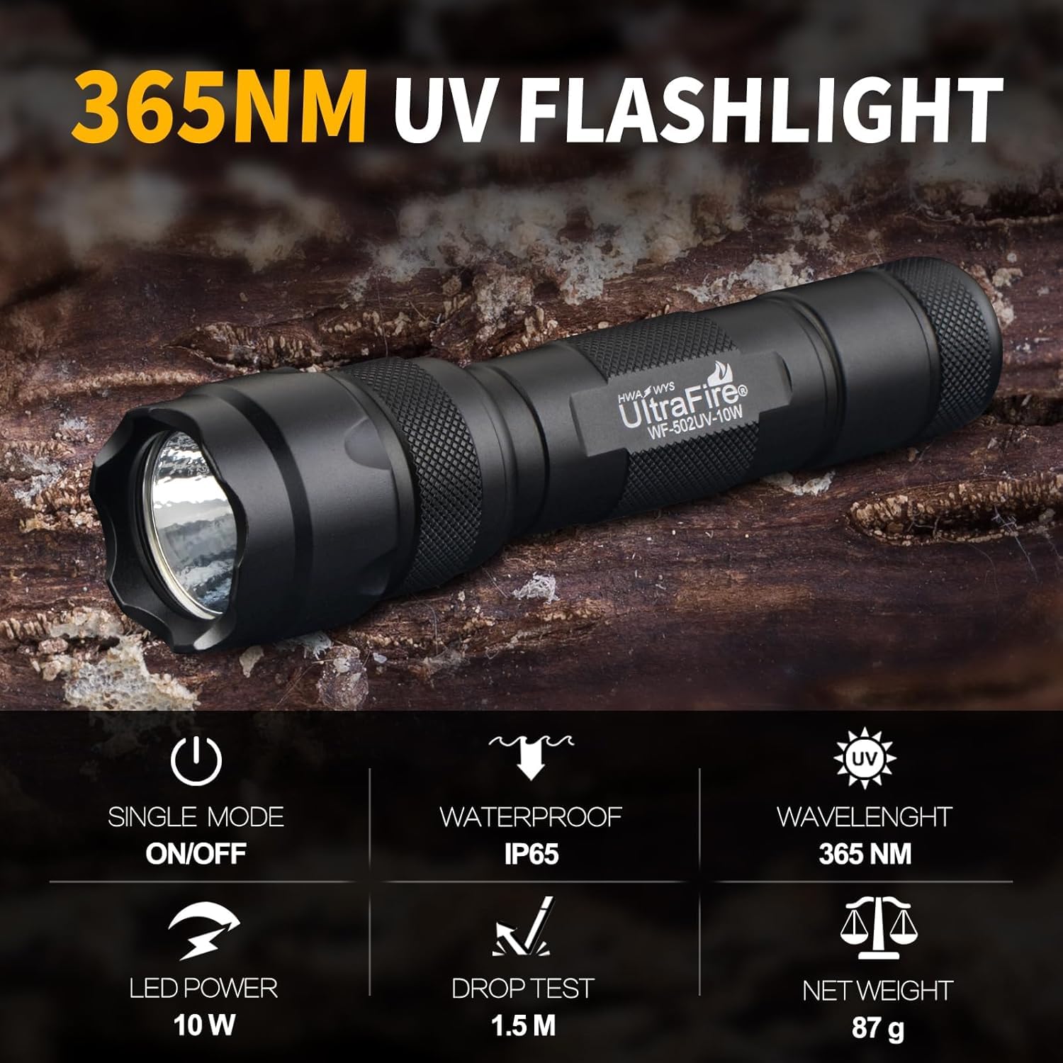 Torcia LED Ultravioletta 395nm Con 9 LED - Luce Nera Portatile Per Rilevare Macchie Di Urina Animali Domestici, Insetti E Banconote False