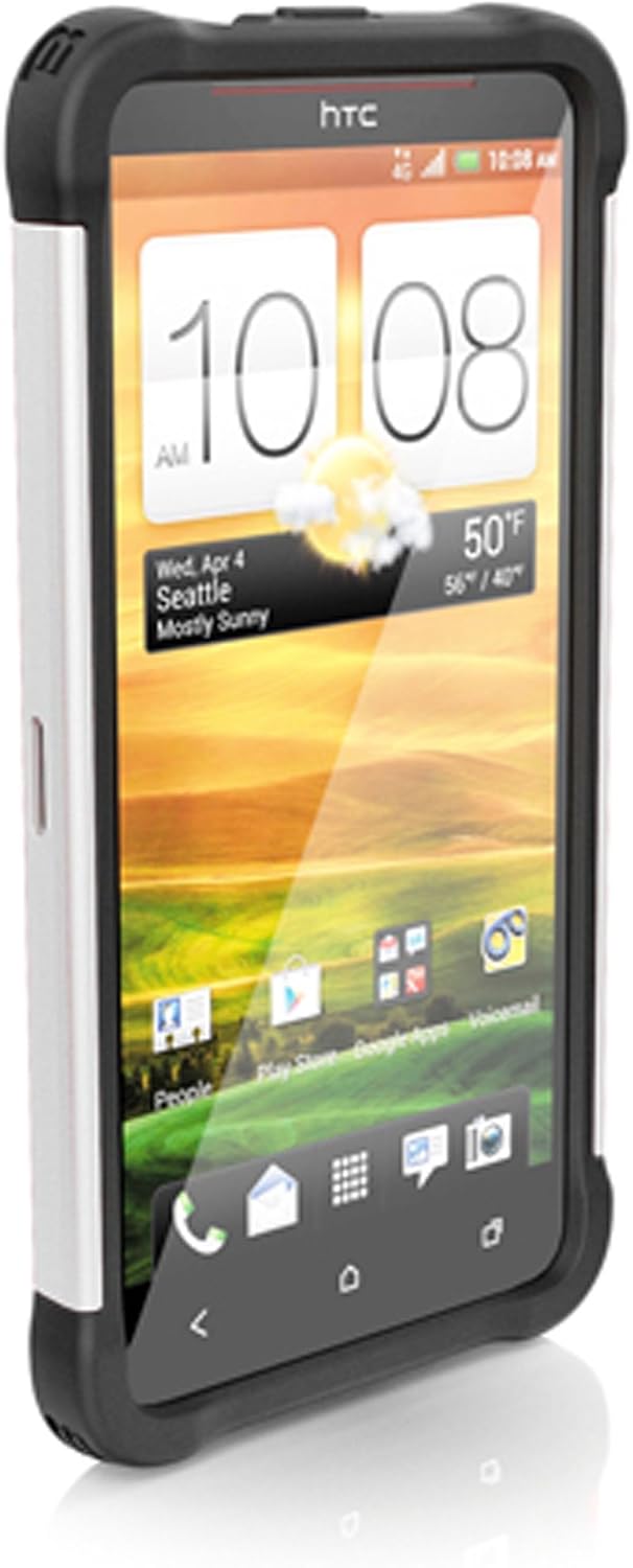 Ballistic SG1007-M385 SG TPU Case for HTC Droid DNA - 1 Pack - Retail Packaging - Black/White