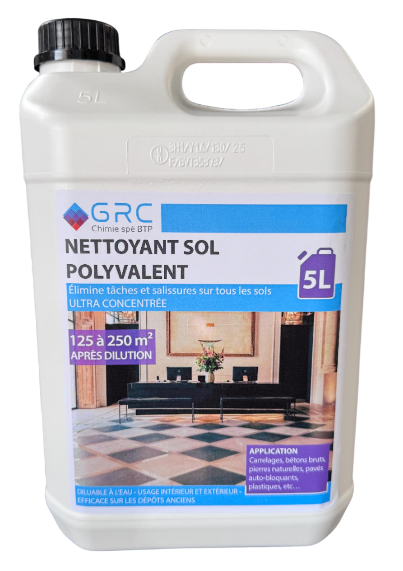 GRC - Néttoyant de Sol polyvalent ULTRA CONCENTRÉE 5L