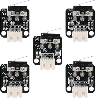 GUBCUB 3D Printer Endstop Limit Switches, 5-Pack Micro Mechanical 3-Pin Switches for Ender 3 Pro V2, CR-10 S4 S5, RAMPS 1.4 RepRap CNC