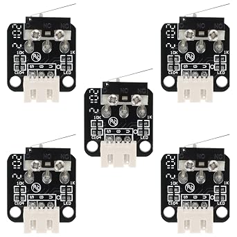 3D Printer Part End Stop Limit Switch,5 Pcs Micro Mechanical Switch 3 Pin Compatible with CNC RAMPS 1.4 RepRap 3D Printer CR-10 10S,S4,S5,Ender 3/Ender 3 Pro/Ender 3 V2 by GUBCUB