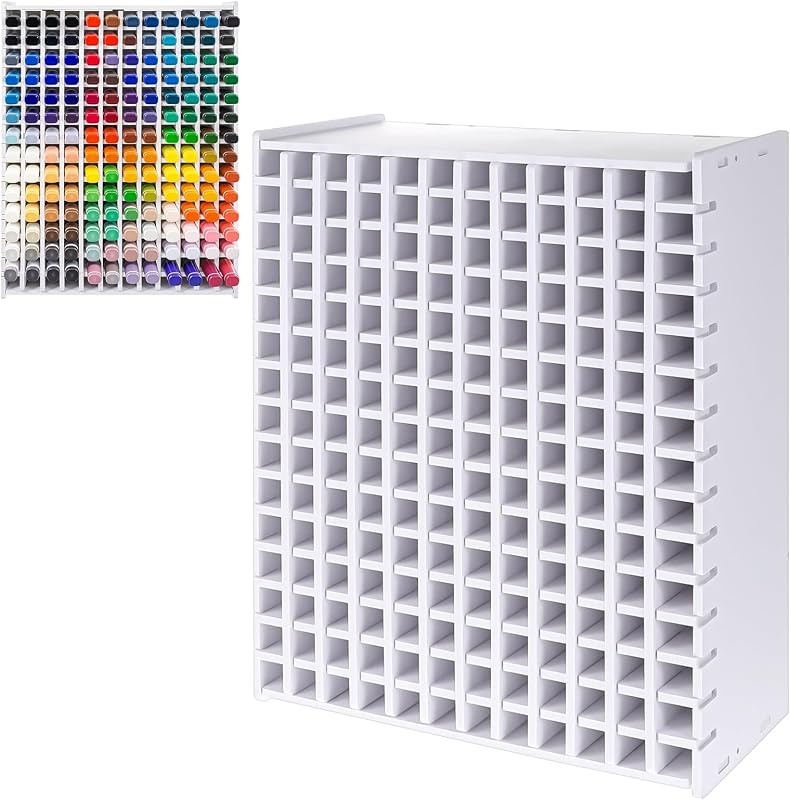 Art Marker Storage Rack for 180 Markers, Watercolour Brushes Pens Colored Pencils Organizer Holder for Desk