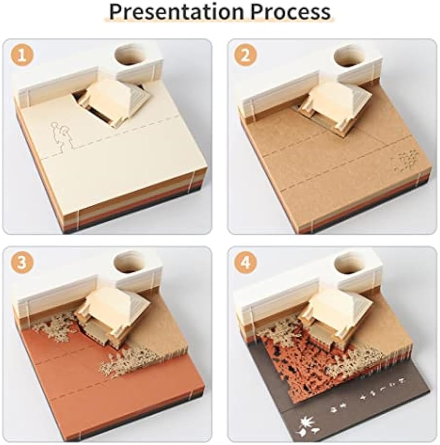 Note autoadesive Blocco note 3D Blocco note del Tempio Kiyomizu, 150 fogli Blocco note Carta artistica Blocco note 3D, Blocchi note for bambini/amante/amici/moglie/regali for studenti (Viola) (Color