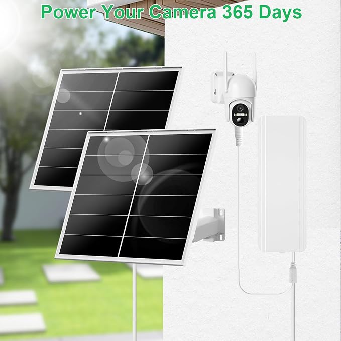 Kit solar FUTUREZEN 40W con batería 24000mAh para cámaras miniatura 4