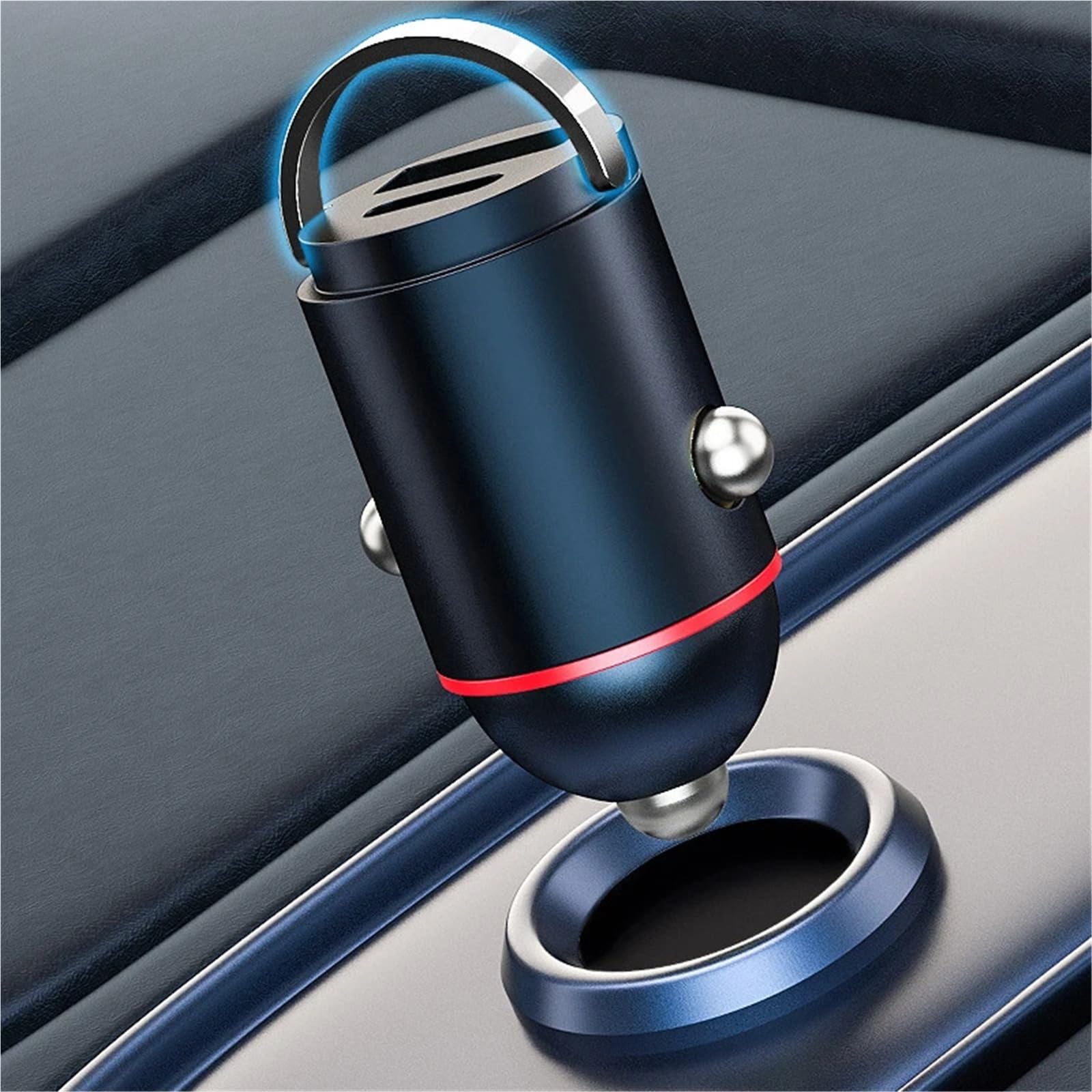 caricabatterie auto, Ricarica USB PD da 30 W for mini telefono cellulare nascosto di tipo C(Black)