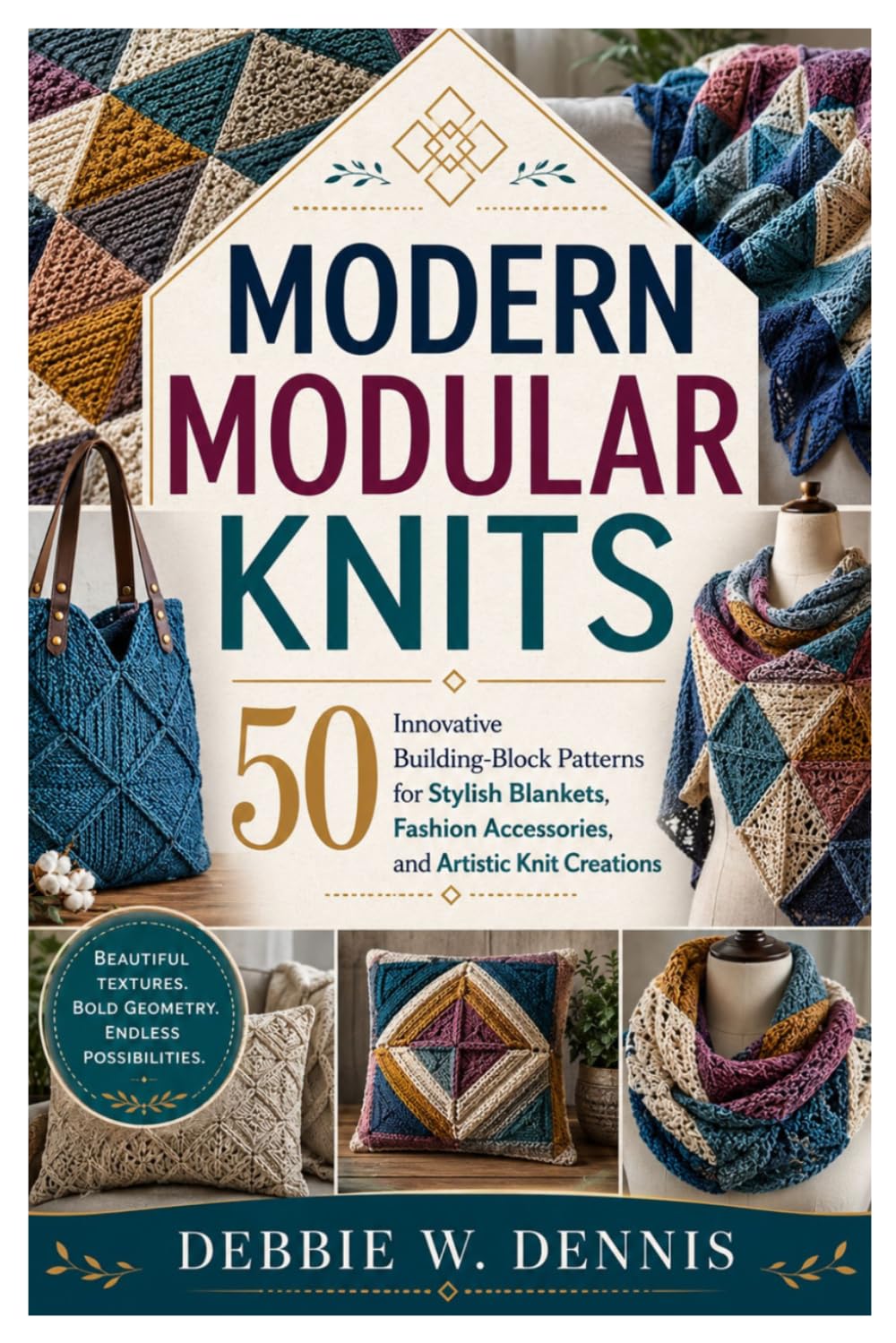 Modern Modular Knits: 50 Innovative Building-Block Patterns for Stylish Blankets, Fashion Accessories, and Artistic Knit Creations