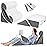 Yojoker 6pcs Orthopedic Bed Wedge Pillow Set for Sleeping, Post Surgery Foam for Body, Back and Leg Pain Relief Comfortable & Adjustable Support Pillows-Anti Snoring, Heartburn
