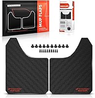 Vista 1 de A-Premium 2 unidades de protectores universales negros contra salpicaduras, aletas de barro, guardabarros, guardabarros, guardabarros, guardabarros