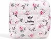 Makeup Bag | Hygiene Bag | Pad Bag | In-Bag Organizer | Small Size Travel Makeup Bag White-Pink