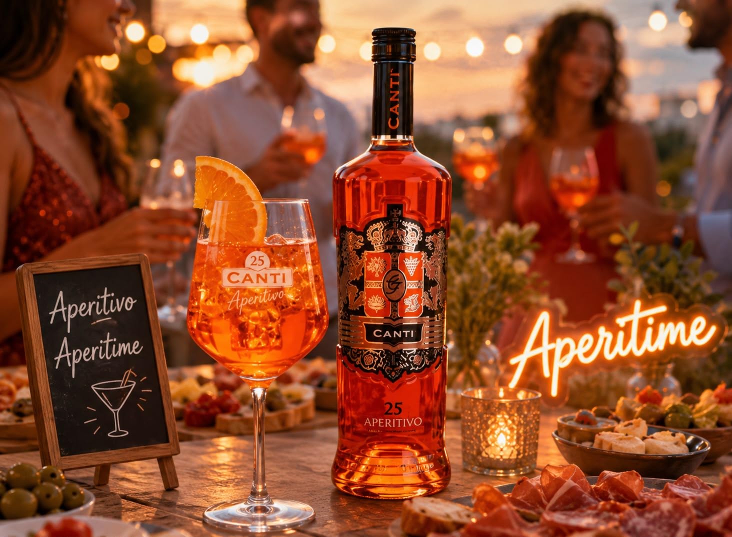 Sant'Orsola Luxury Spritz - Aperitivo de 25 de sabor equilibrado +Glera Proseco D.O.C. Millesimato Extra Dry + Tapón + Medidor