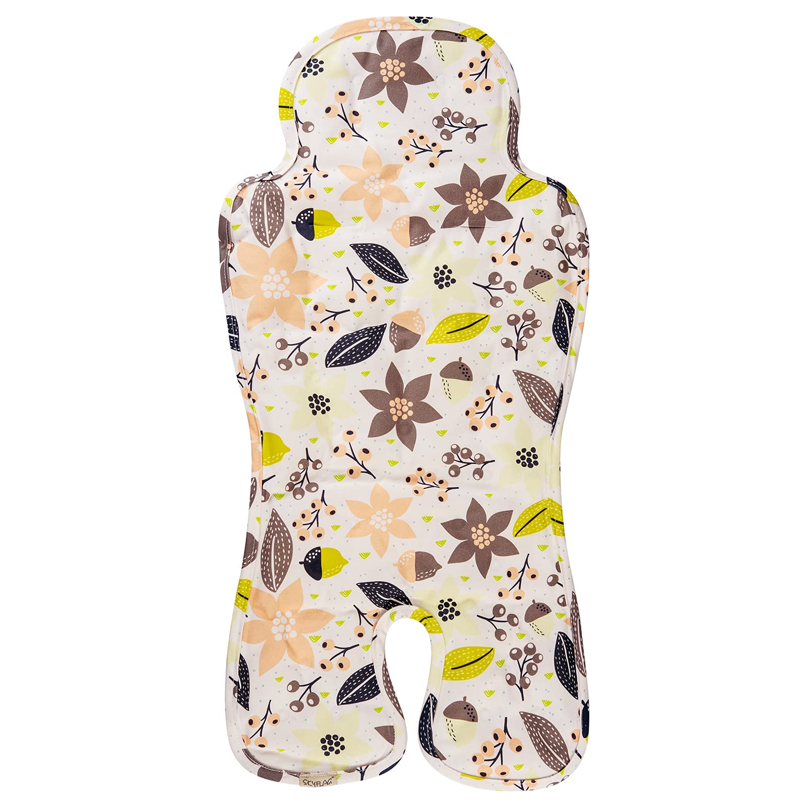 SKYFLAGGel Car Seat Cooler Pad for Children, Summer Breathable Ice Seat Cooler Mat,Multifunctional Baby Cushion Suitable for Stroller, Baby Dining Chair, Child Safety Seat (Flower)