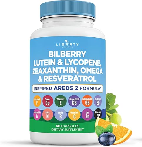 Vitaminas para la salud ocular con arándano 6000 mg de luteína y zeaxantina 40 mg de licopeno 40 mg de resveratrol 3000 mg extracto de semilla de