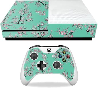 MightySkins Skin Compatible with Microsoft Xbox One S - Cherry Blossom Tree | Protective, Durable, and Unique Vinyl Decal wrap Cover | Easy to Apply, Remove, and Change Styles | Made in The USA