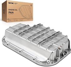 KAX MDP01A Engine Oil Pan Fit for Mercedes-Benz ML320 1998-2003, Mercedes-Benz E320 2000-2002, Chrysler Crossfire 2004-2008, Mercedes-Benz CLK320 1998-2003, ML350 2003-2005, with Drain Plug