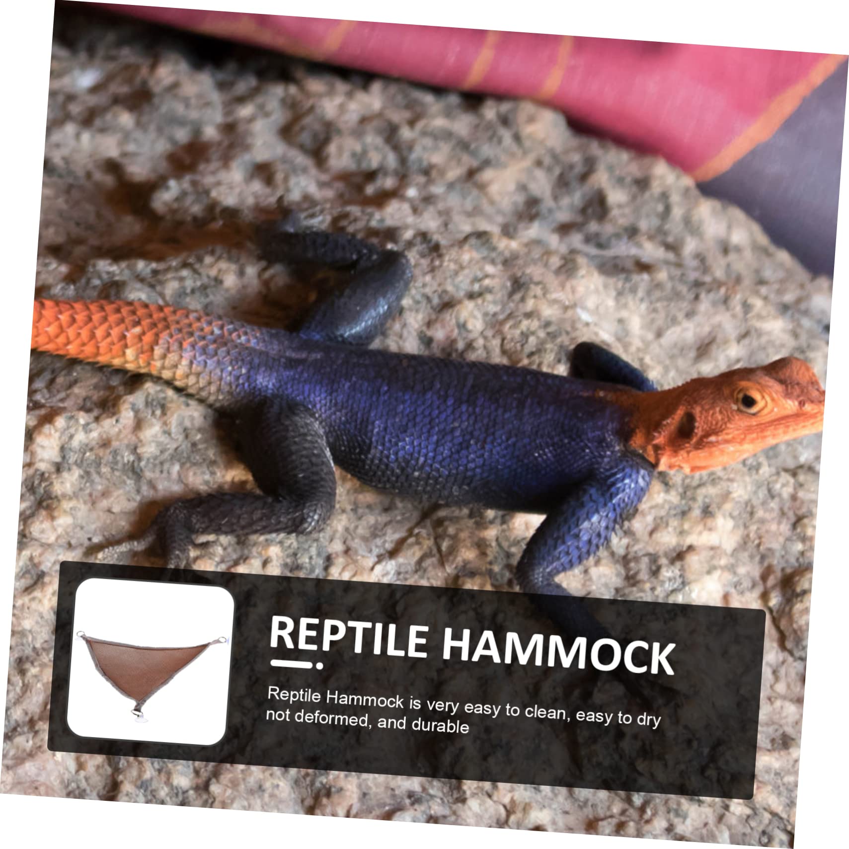 Ipetboom 5piezas Hamaca Colgante para Reptiles Pequeños Cama para Lagartijas y Serpientes Accesorio Práctico y Lavable para Terrarios y Jaulas De Mascotas