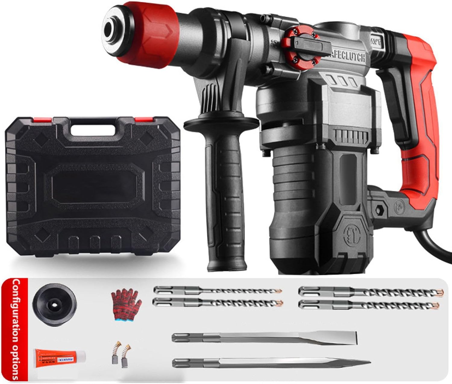 Hammer Drill, 2400W Electric Cordless Impact Drill, 950RPM Function with Adjustable Knob, Variable Speed for Metal and Wood (No.2)